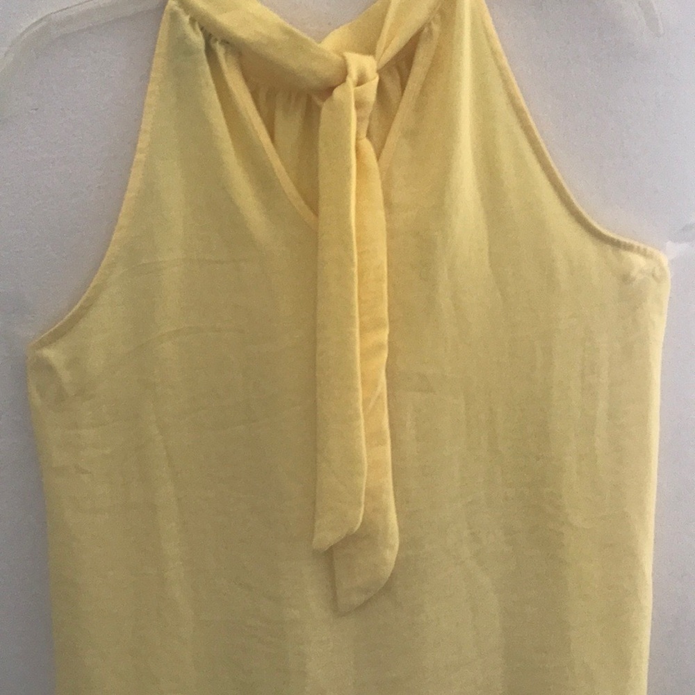 Yellow Sleeveless Halter Top